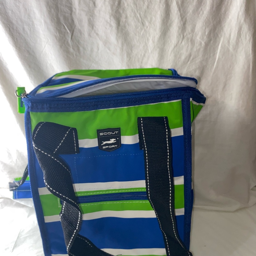 Scout Blue and Green  lunch  Bag